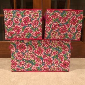 Lilly Pulitzer Storage Bin Set in “Lucky Charms”